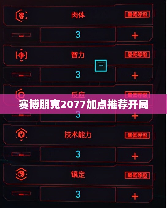 赛博朋克2077加点推荐开局