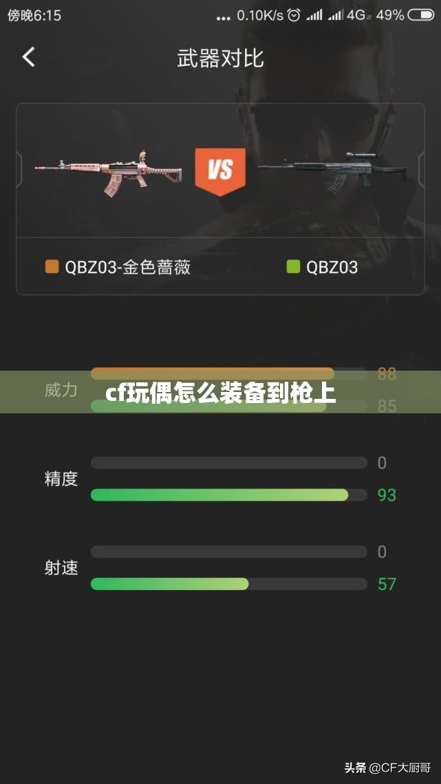 cf玩偶怎么装备到枪上