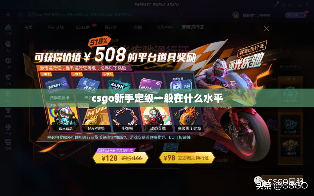 csgo新手定级一般在什么水平